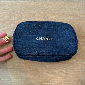 Chanel Makeup Bag w charm never been used